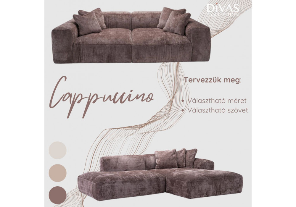 DiVAS COLLECTION Cappuccino  sarokkanapé  